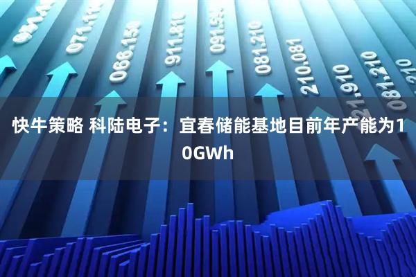 快牛策略 科陆电子：宜春储能基地目前年产能为10GWh