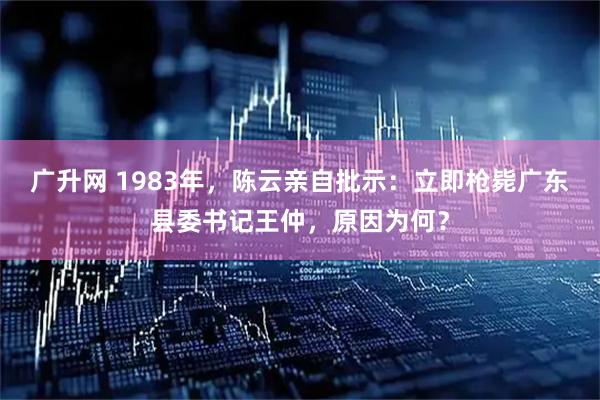 广升网 1983年，陈云亲自批示：立即枪毙广东县委书记王仲，原因为何？